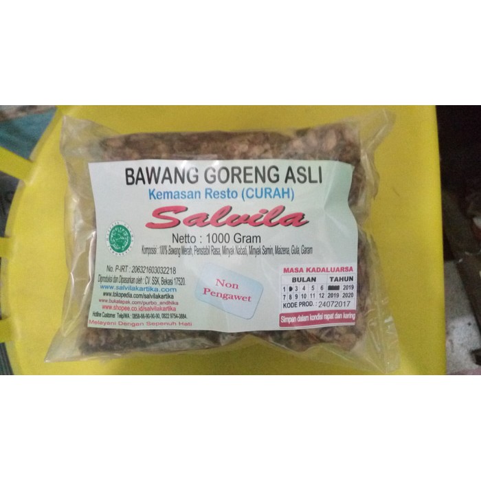 

Bawang Goreng Asli Kemasan Resto