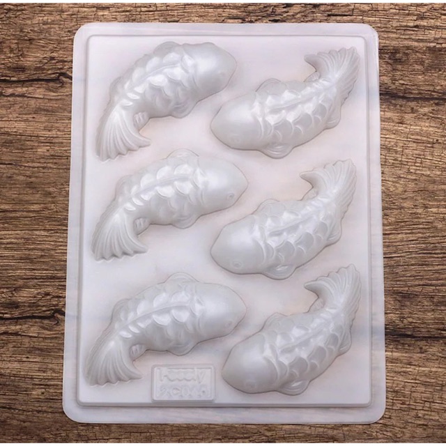 Cetakan Kue Agar Plastik Ikan Koi Besar Kecil