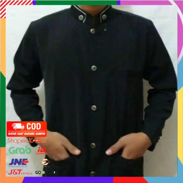 ❤BISA COD❤ JASKO - JAS KOKO DEWASA Ukuran JUmbo 2XL,3XL,4XL,5XL,6XL Polos Hitam