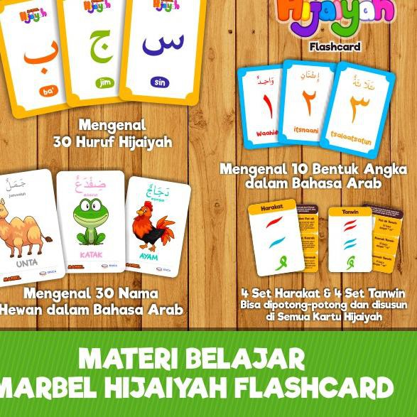 Ready Marbel Flashcard Hijaiyah Nama Hewan Bahasa Arab Kartu