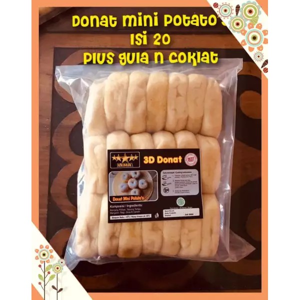 

Donat Mini Potato’s isi 20 - Donat Kentang Mini