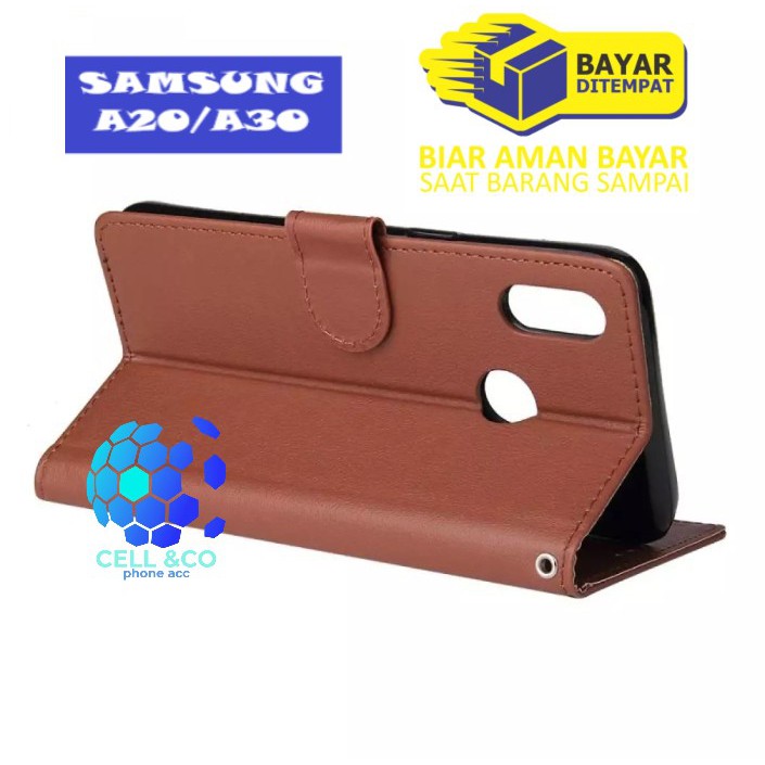 Flip cover SAMSUNG A20 A30 Flip case buka tutup kesing hp casing flip case leather wallet