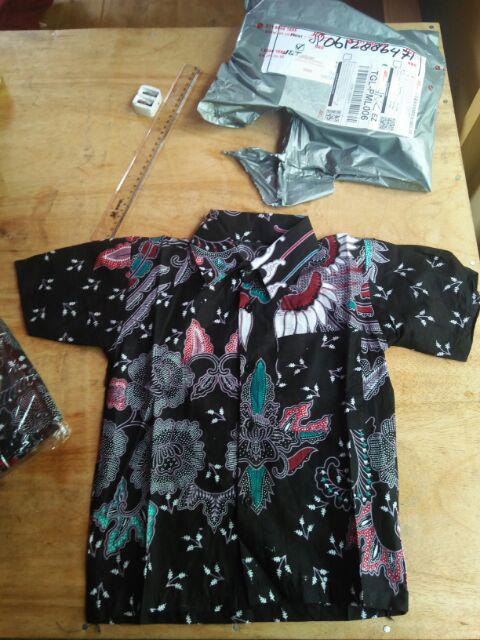 Batik Couple Keluarga Sania Ruffle Ori Ndoro Jowi Dnt Sogan Sekar Ulir - Kupu Putih Abu