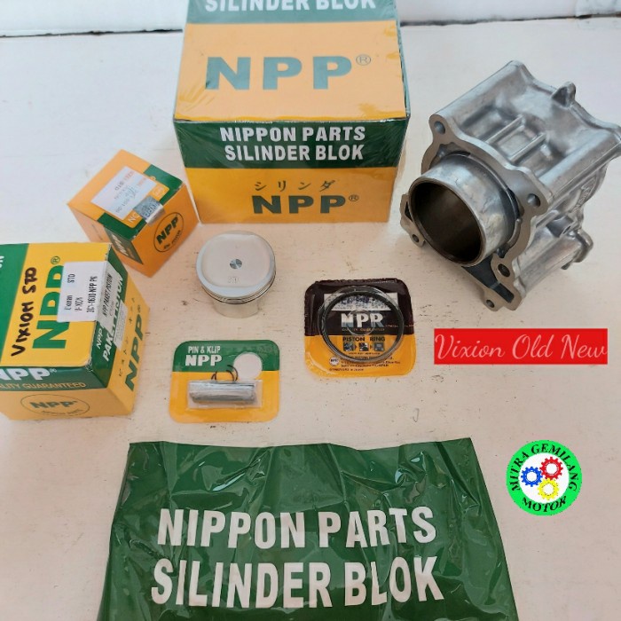 Blok Seher Yamaha Vixion Old New Merk Npp Set Sama Piston Kit