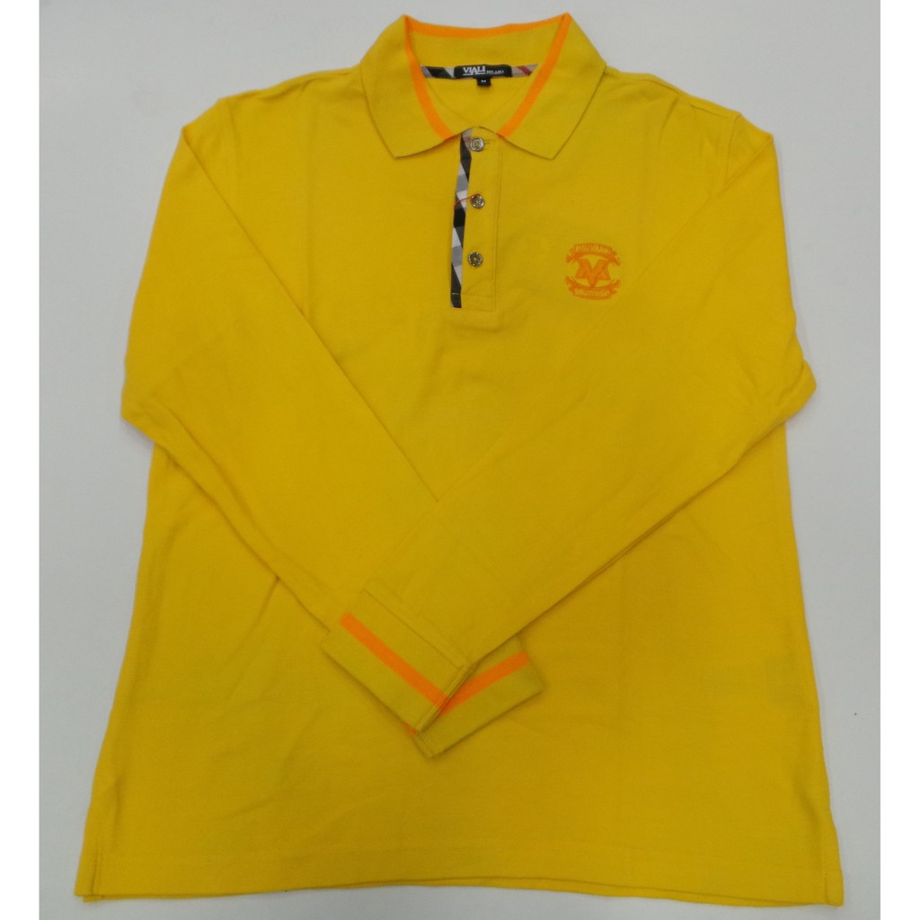 Viali Milano Polo Shirt Pria Lengan Panjang