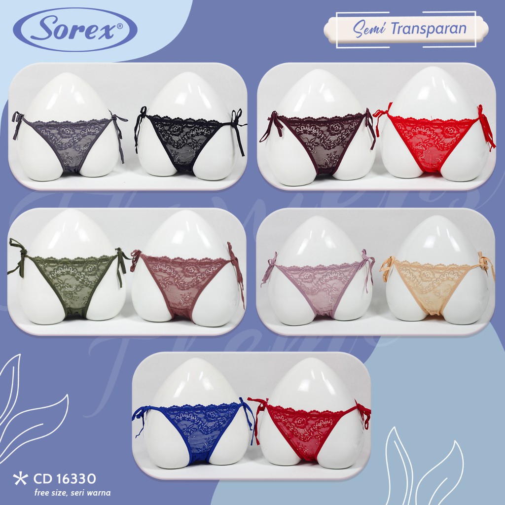 CD TALI SAMPING SOREX GSTRING ALLSIZE MUAT SAMPAI XXL FULL BRUKAT LEMBUT PAKAIAN DALAM WANITA