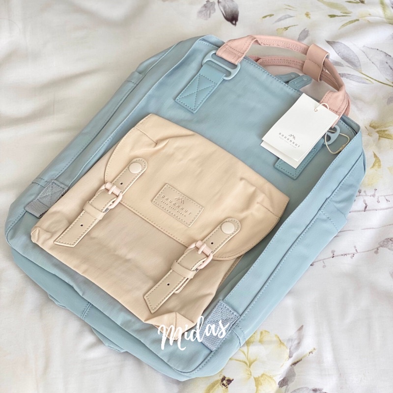 11.11 BIG SALE !! TAS BACKPACK DOUGHNUT MACCARON-PASTEL BABY BLUE