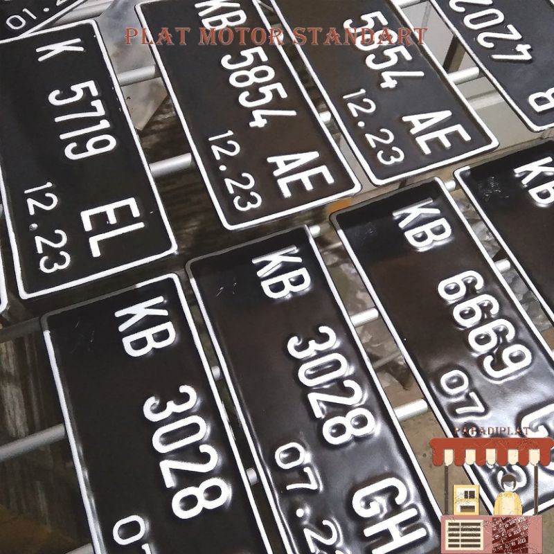 Plat Nomor Motor Standar Samsat