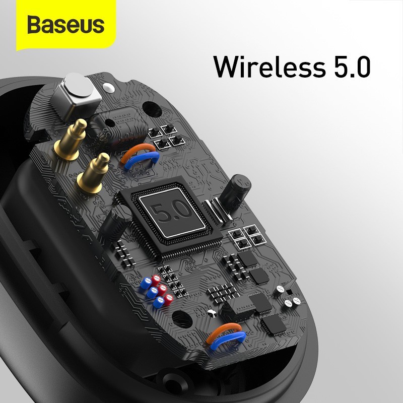 BASEUS ORIGINAL True Wireless Stereo Bluetooth Earphone WM01 PLUS Digital Display Mini Earbuds TWS Headset Ori