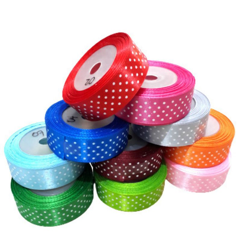 Pita SATIN POLKADOT 1inc ( 25mm) - 20Yards