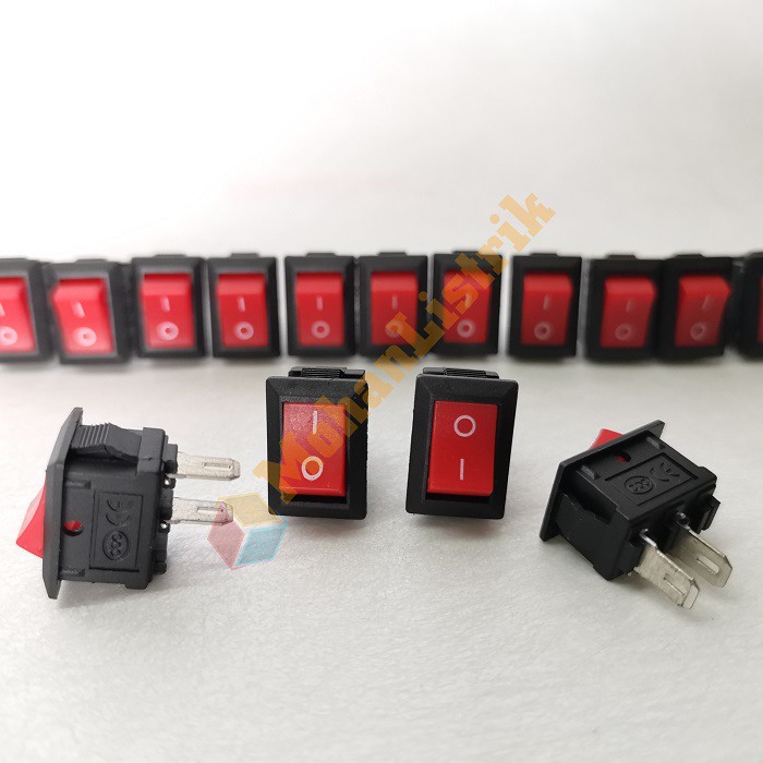 Saklar Mini 2 Pin Switch Power 10x15mm Rocker ON OFF