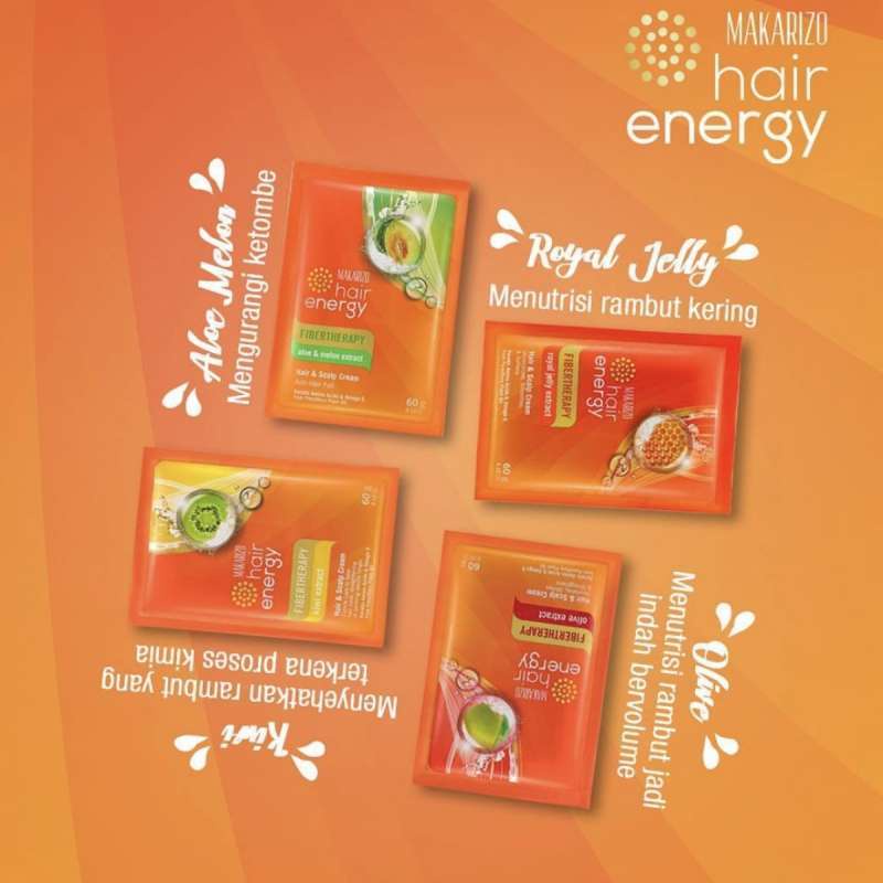 makarizo hair energy creambath saset 60gr all