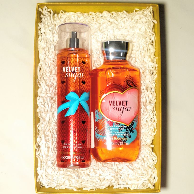 BBW VELVET SUGAR GIFT SET PAKET BATH &amp; BODY WORKS