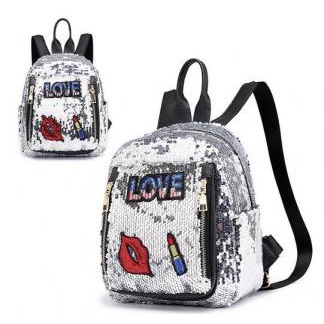 GT 1294 RISCE TAS RANSEL SEQUIN IMPORT WANITA CEWEK PEREMPUAN JAKARTA BATAM LOVE REMAJA