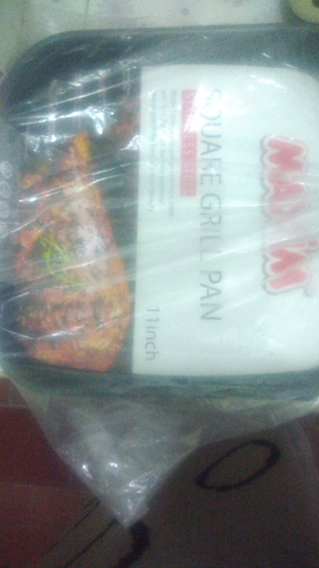 Wajan Panggang Keramik Ceramic Square Grill Pan Maxim 28 Cm