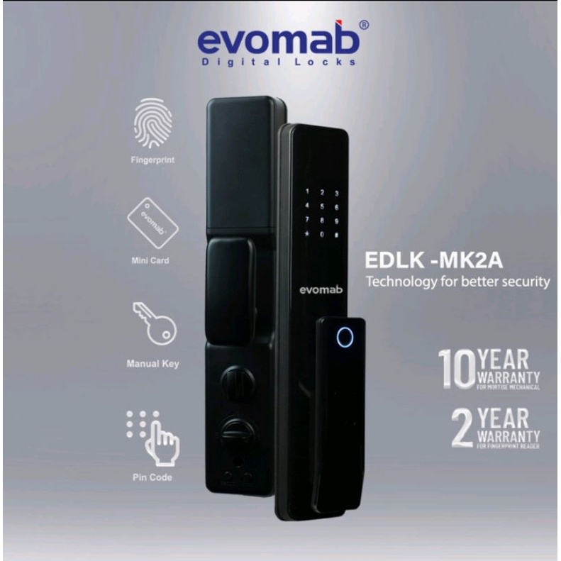 evomab Kunci Pintu Digital Smart Home Pintu Utama EDLK-MK2A