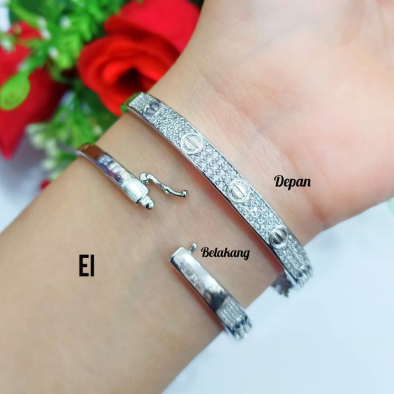 Gelang Bangkok Dewasa Permata Zircon Motif brand (COD)