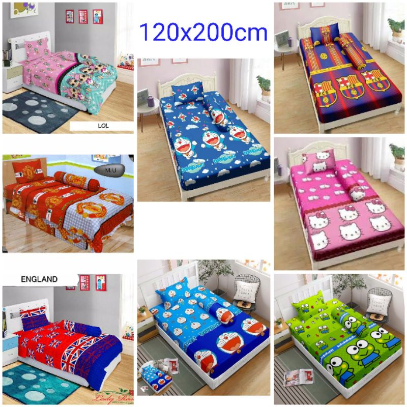 Sprei Stitch Anak Karakter single merk Lady rose No.3 Uk 120x200