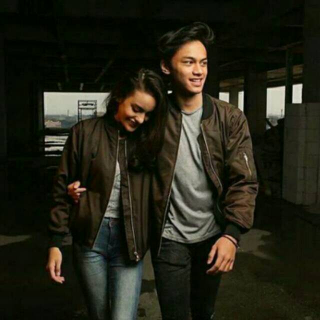 Jaket Couple Bomber Coklat / Bomber Couple Coklat Original