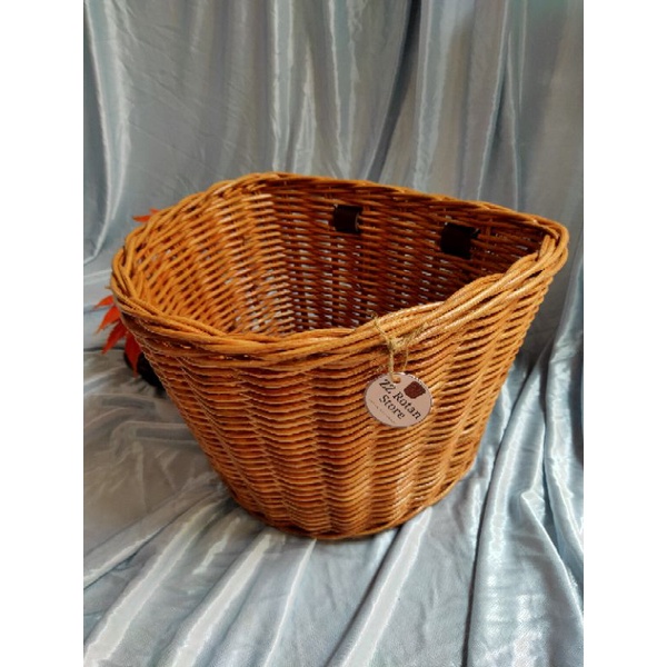 Keranjang Sepeda/Keranjang rotan/Keranjang sepeda wanita/rotan sepeda