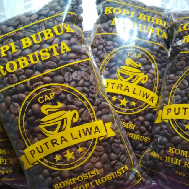 

Biji kopi robusta sangrai
