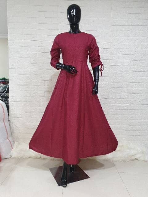 Dtree . Gamis busui lenata  xl / maxi katun embos busui fit to xl