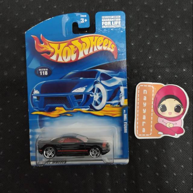 Hotwheels Muscle Tone Black - Blue Card Classic - Diecast