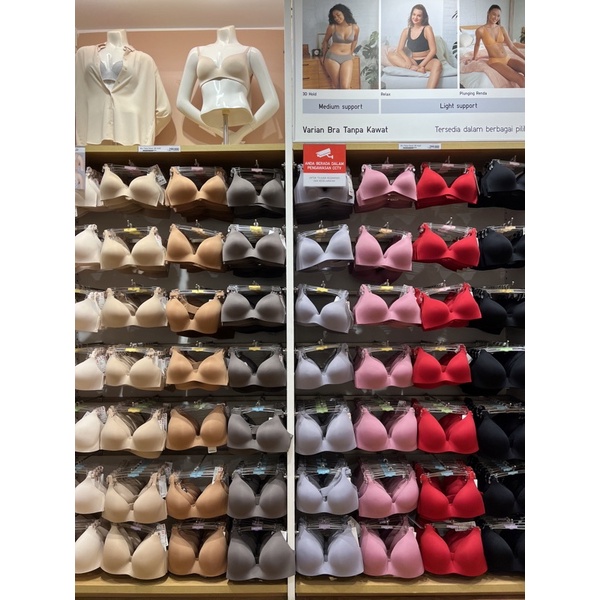 PENAWARAN TERBATAS WOMEN Bra Tanpa Kawat (3D Hold) UNIQLO