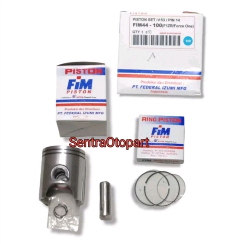 Piston seher kit f1zr force 1 2tak oversize 100 fim