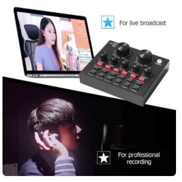 Soundcard V8 Mixer Audio USB External Sound Card V8 Bluetooth Sound