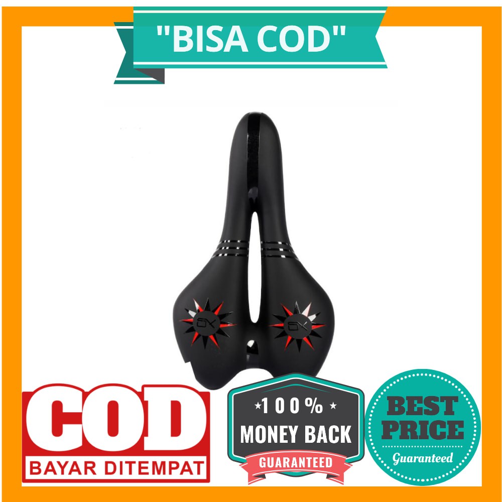 BISA COD VERDENERGIA Sadel Sepeda Comfortable Silicone Cushion - SX-526 - Black