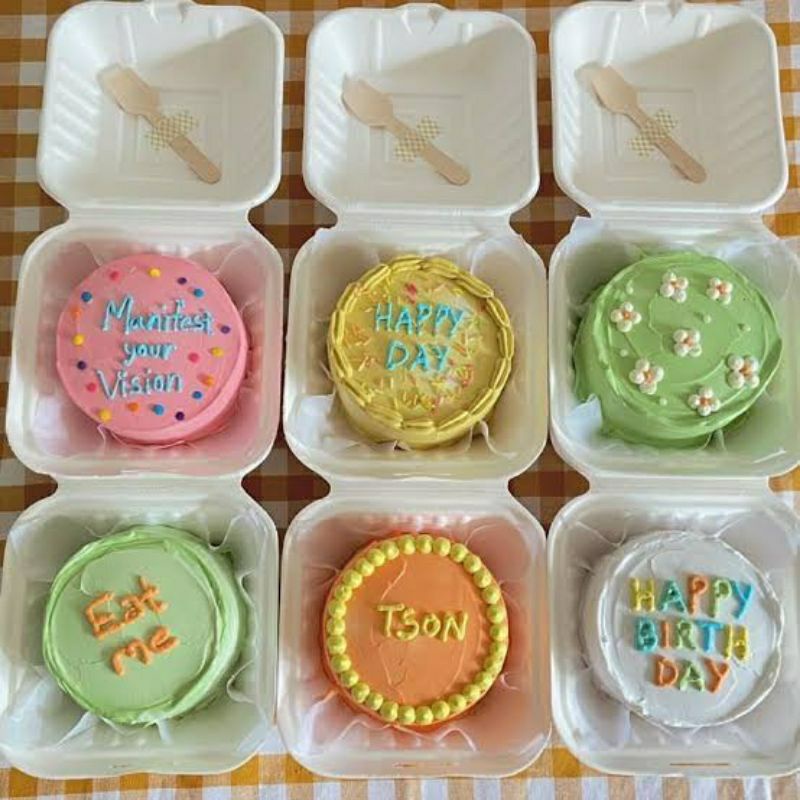 

bento cake size 8cm dari wonosobo homemade PO ya harap chat dulu