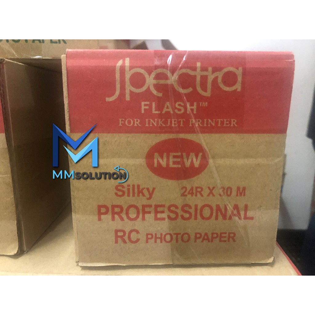 Spectra 24R Photo Silky 24 Inch 260 Gram (60,96CM x 30Meter) / Kertas Foto Silky 24R for Plotter