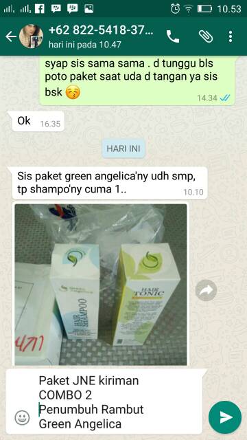 Paket Combo 2 Perawatan Rambut Rontok, patah dan anti Ketombe