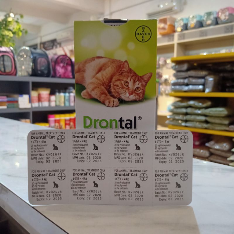 Drontal cat tablet / Obat cacing kucing / harga per pcs