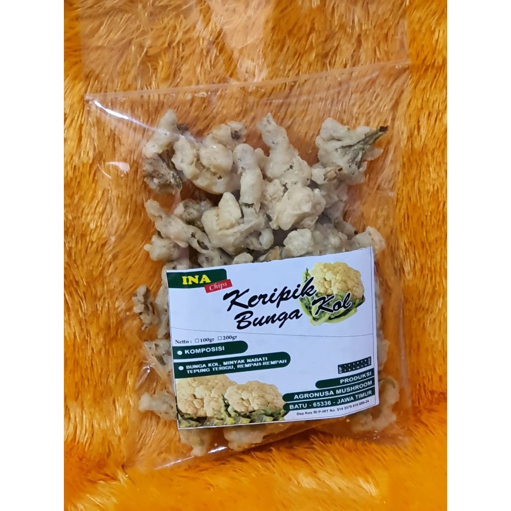 

KERIPIK SAYUR - Keripik Bunga Kol (kemasan 100gr)