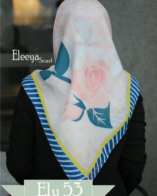 HIJAB SEGIEMPAT MOTIF PRINTING II Eleeya Scarf ELY 53