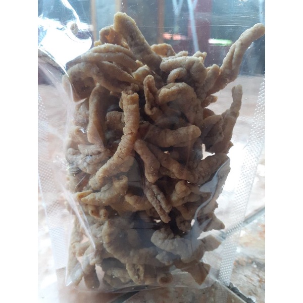 

keripik usus kering