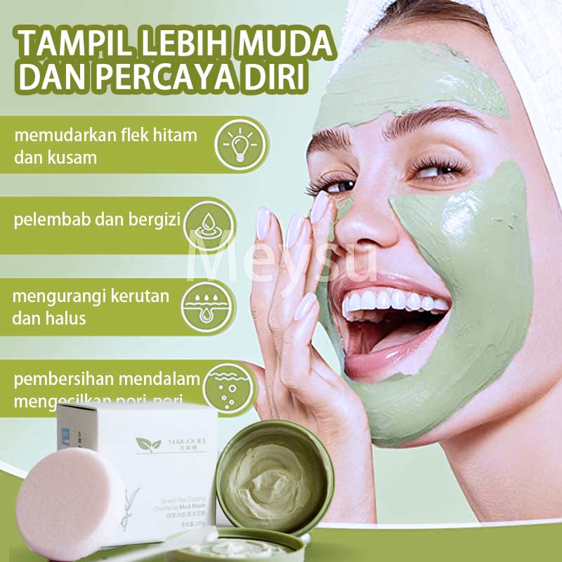 【BPOM】 Masker Wajah Green Tea Cleansing Clay Mask 100GR