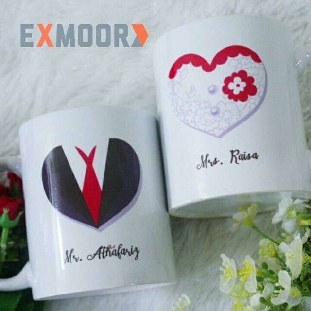 Hadiah Pernikahan Mug Couple