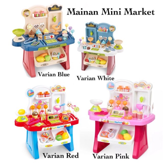  MainanSaya Mainan  Anak Mini Market Kasir Play Set 