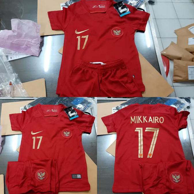 Hot Produk Jersey Baju Bola Timnas Indonesia Kids Anak + Nameset Grade Ori Terlaris