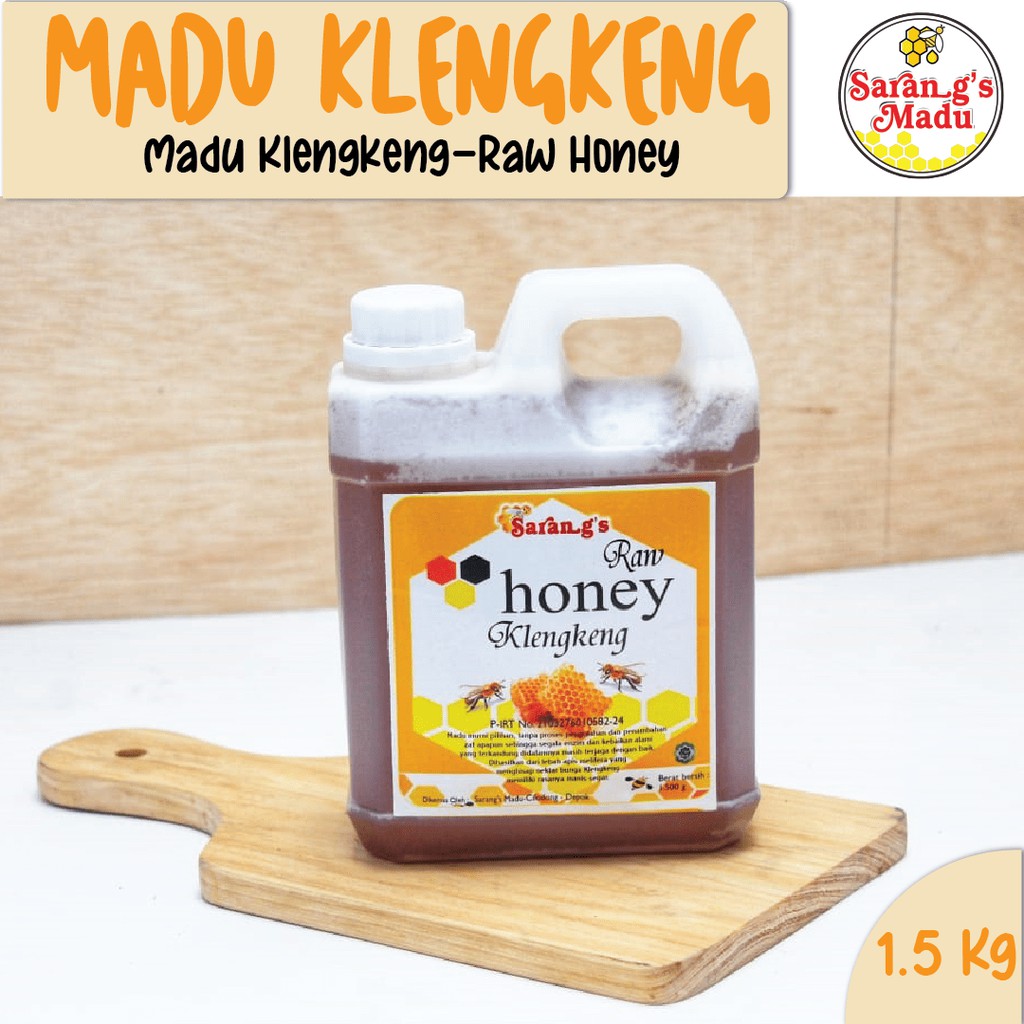 

Madu kelengkeng Asli murni Raw honey 1.5kg 100% original Uji Lab