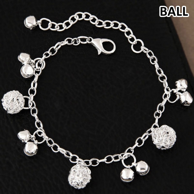 Gelang Rantai dan Titanium Bentuk Dolphin Ball Star Love Swan Diamond untuk Wanita