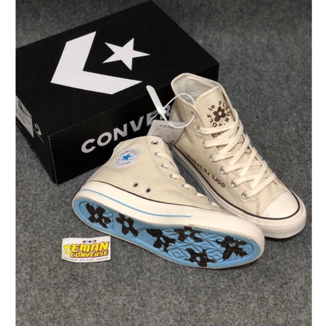 (FREE PAPER BAG CONV3RS3E) SNEAKERS CONVERS3E 70S HIGH GOLF LE FLEUR OFF WHITE BNIB