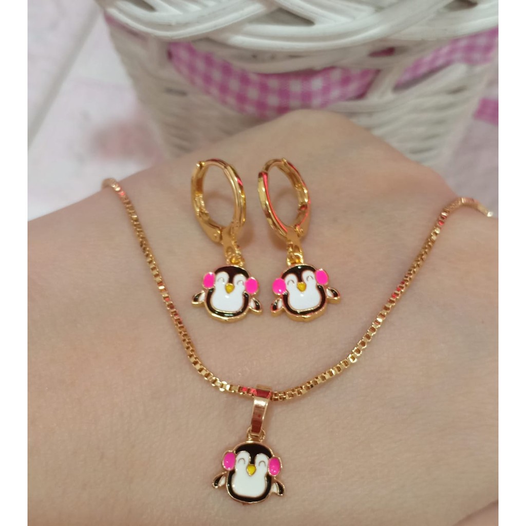 SET PERHIASAN ANAK LILLTLE PONI KALUNG DAN ANTING