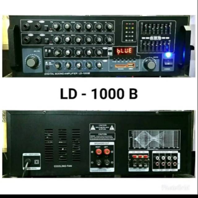Ampli karaoke LD 1000b usb blototh bisa karaoke dari youtube