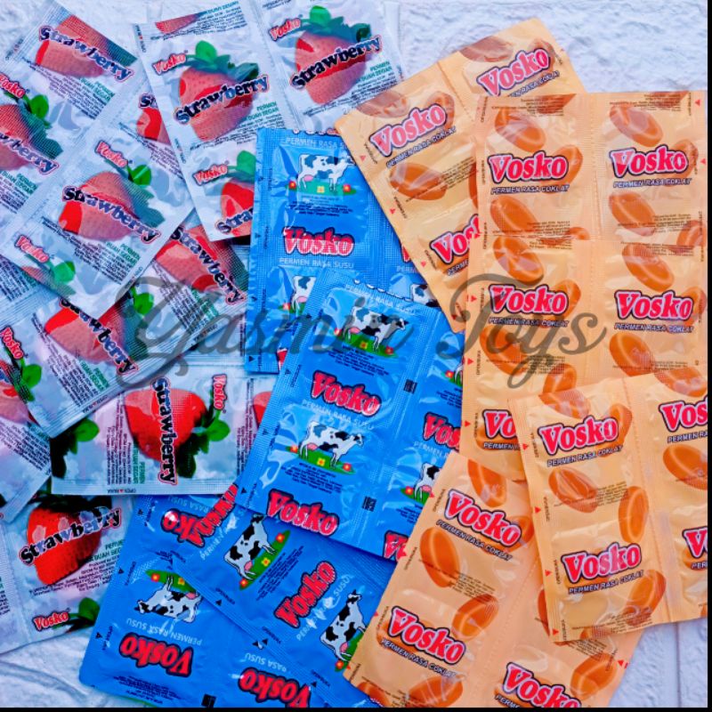 

Permen jadul vosko murah 1pack isi 80pcs