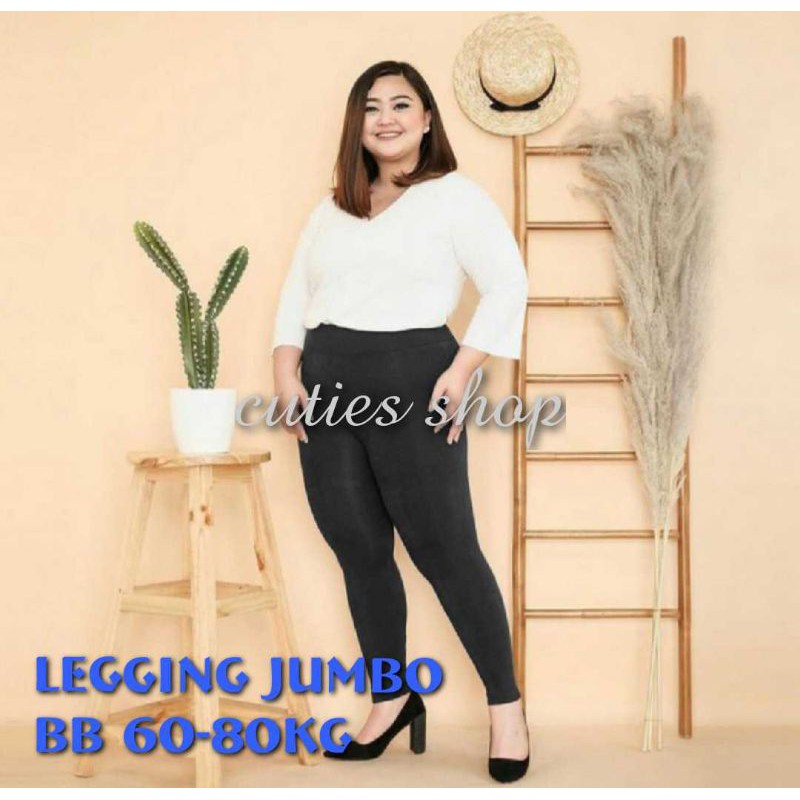 LEGGING jumbo bahan Jersey, BB 60-80kg