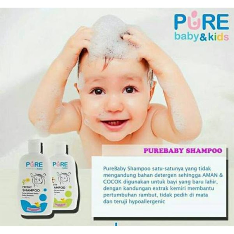 Pure Baby Shampoo 230ml Fruity Freshy Shampo Bayi